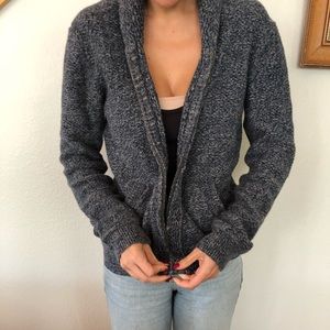 Polo Ralph Lauren Heathered Blue Zip up Cardigan